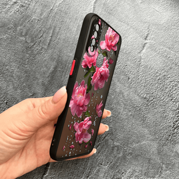 Чехол для Oppo A31 с защитой камеры с цветами и дождем