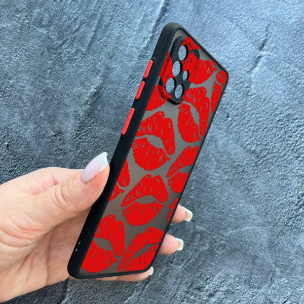 Чохол для Samsung Galaxy A71 з захистом камери з червоними губами