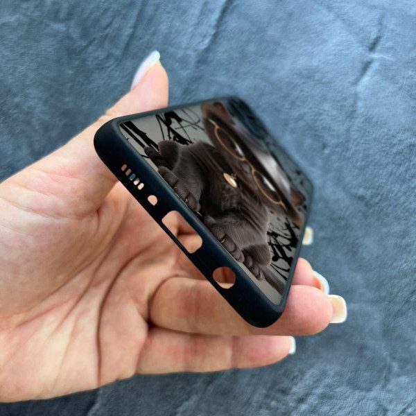 Чехол для Samsung Galaxy A71 с защитой камеры с котом в шляпе