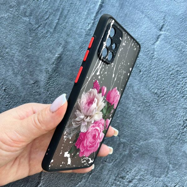Чохол для Samsung Galaxy A71 з захистом камери з квітами півонії класичні
