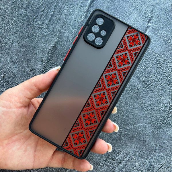 Чохол для Samsung Galaxy A71 з захистом камери з вишиванкою Київщина