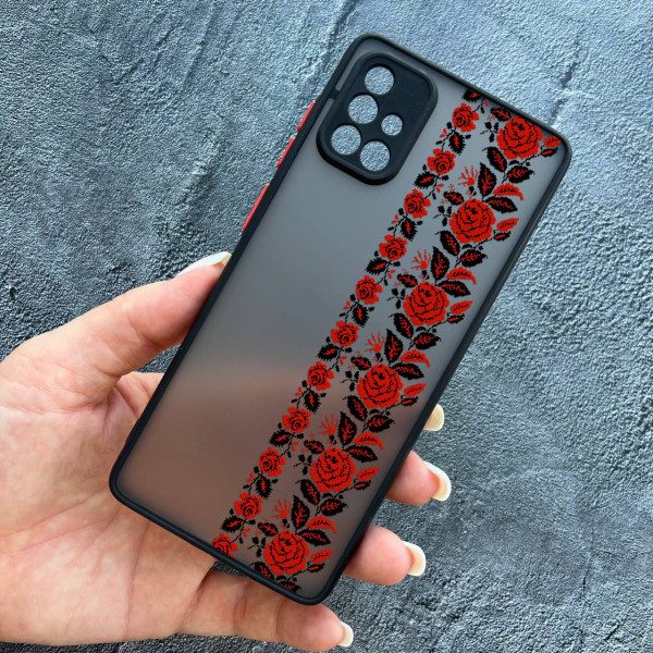 Чохол для Samsung Galaxy A71 з захистом камери з вишиванкою Донеччина