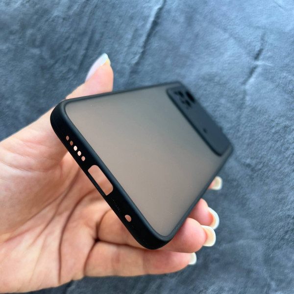 Чехол для Xiaomi Poco M4 Pro 4G матовый пластик без дизайна