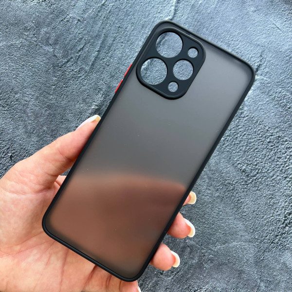 Чехол Xiaomi Redmi 12 с защитой камеры матовый пластик без дизайна
