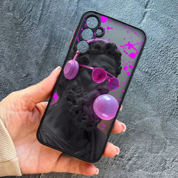 Чехол для Samsung Galaxy M14 с защитой камеры с греческой скульптурой Давид