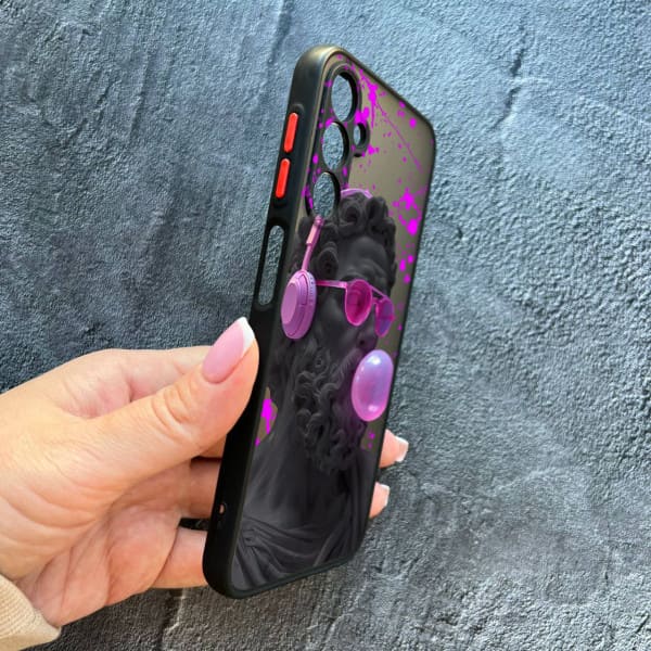 Чехол для Samsung Galaxy M14 с защитой камеры с греческой скульптурой Давид