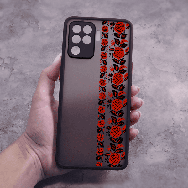 Чехол для Oppo Reno 5 Lite с защитой камеры с вышиванкой Донеччина