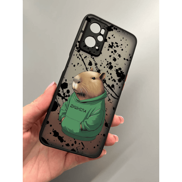 Чехол для Oppo A76 / A96 с защитой камеры с капибарой
