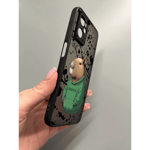 Чехол для Oppo A76 / A96 с защитой камеры с капибарой