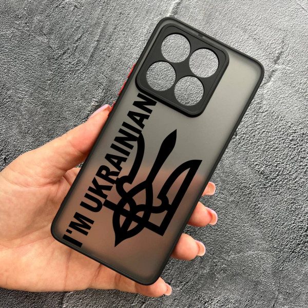 Чехол для Xiaomi 14T Pro патриотический с защитой камеры I`m Ukrainian