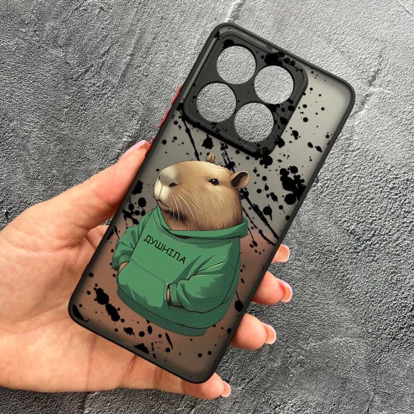 Чохол для Xiaomi 14T Pro з захистом камери з капібарою