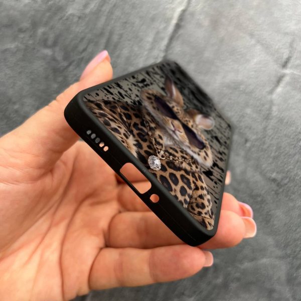 Чехол для Xiaomi 14T Pro с защитой камеры с зайцем в леопарде