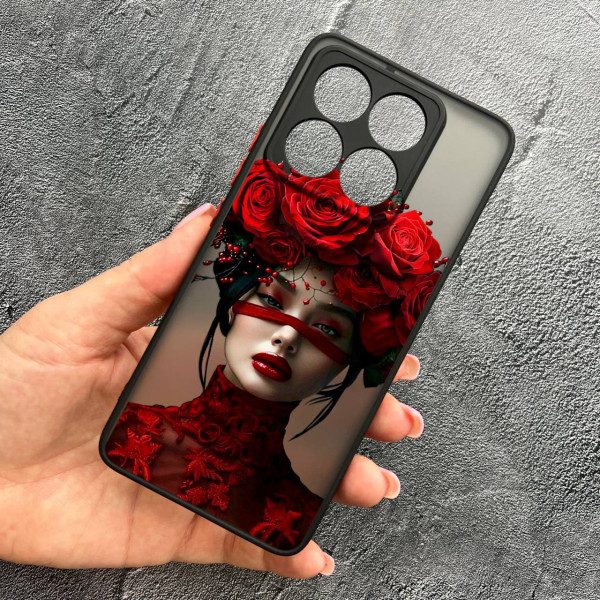 Чохол для Xiaomi 14T Pro з захистом камери з дівчинкою та стрічкою