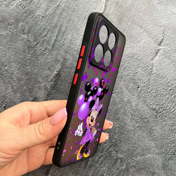 Чохол для Xiaomi 14T Pro з захистом камери дитячий з Мінні Маус та повітряними кульками