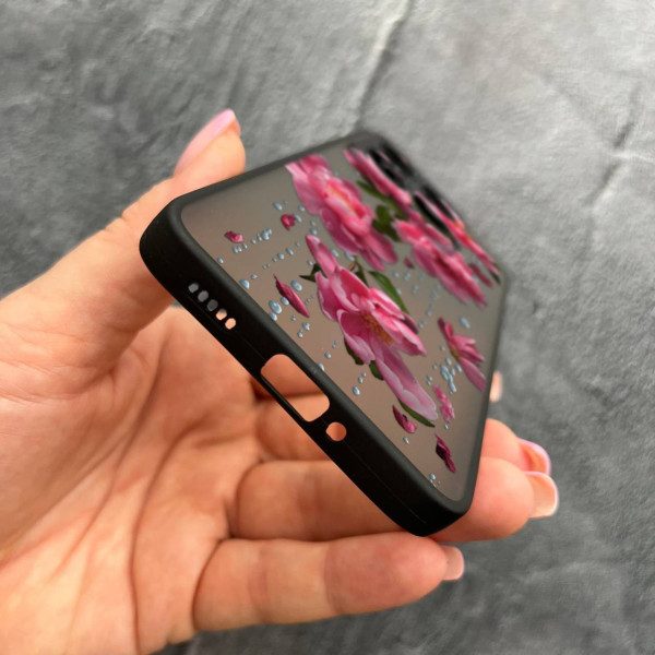 Чехол для Xiaomi 14T Pro с защитой камеры с цветами и дождем