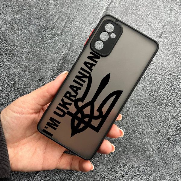 Чехол для Samsung Galaxy M23 5G с защитой камеры патриотический I`m Ukrainian