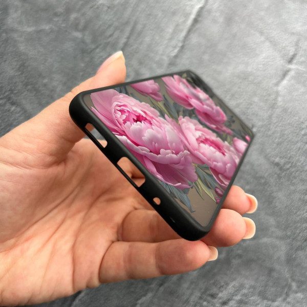 Чохол для Samsung Galaxy M23 5G з захистом камери з квітами півоніями крупними
