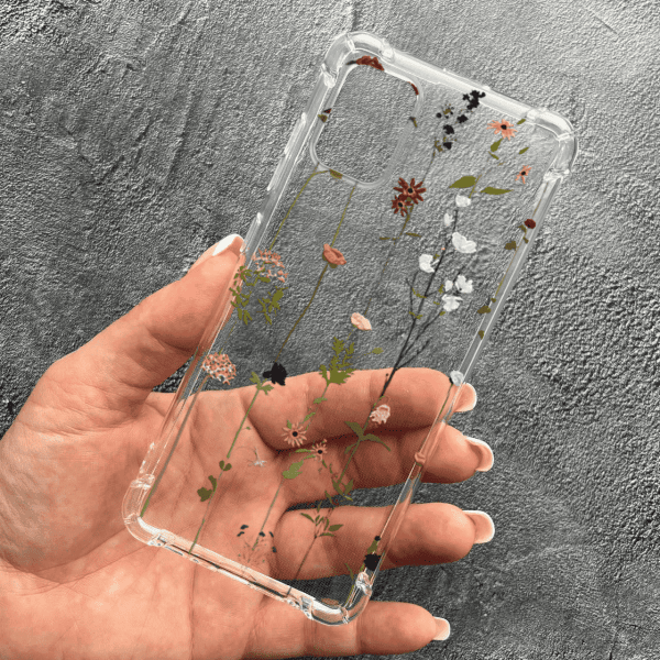 Чохол для Samsung Galaxy A51 з квітами ліани протиударний прозорий силіконовий чохол