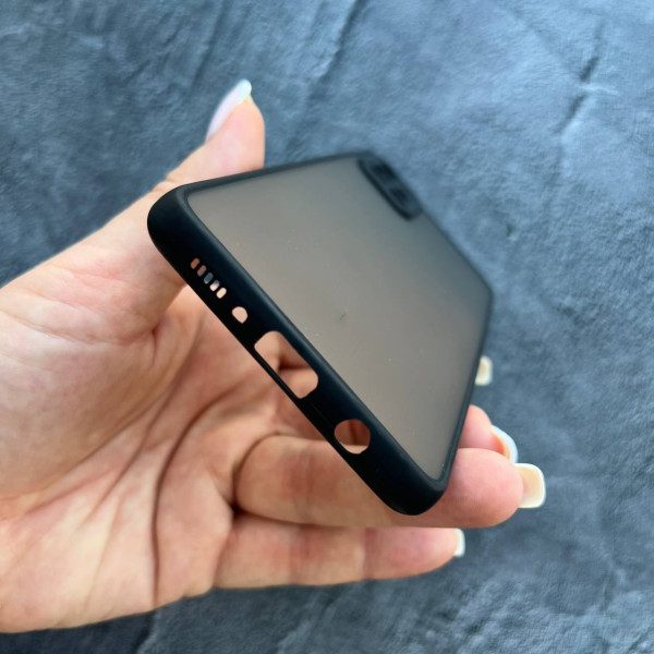 Чехол для Samsung Galaxy A51 с защитой камеры матовый пластик без дизайна