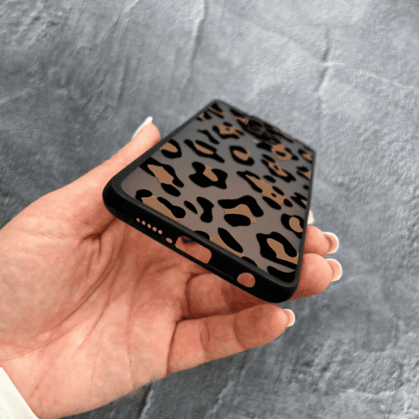 Чехол для Xiaomi Redmi Note 9s / Note 9 Pro / Note 9 Pro Max с защитой камеры с леопардом шоколадным