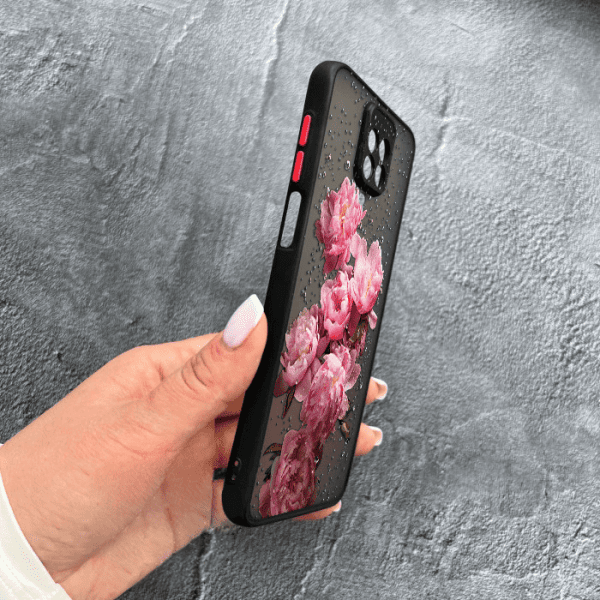 Чохол для Xiaomi Redmi Note 9s / Note 9 Pro / Note 9 Pro Max з захистом камери з квітами та краплями