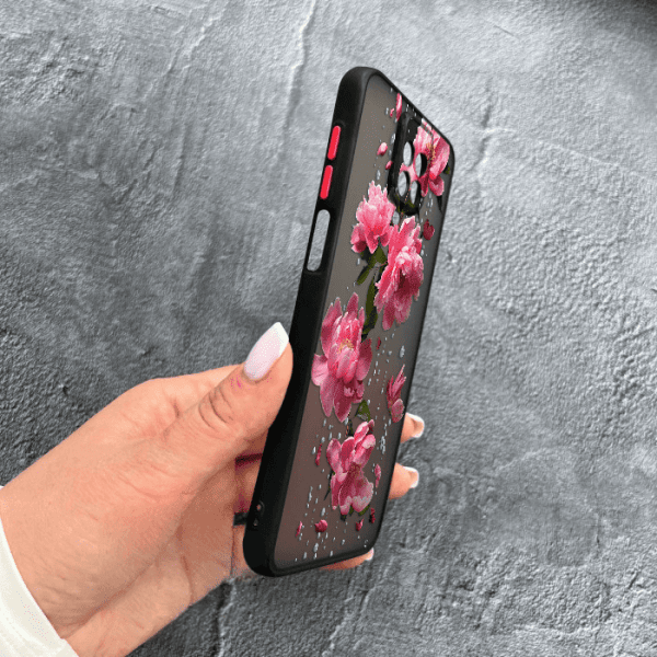 Чохол для Xiaomi Redmi Note 9s / Note 9 Pro / Note 9 Pro Max з захистом камери з квітами та дощем