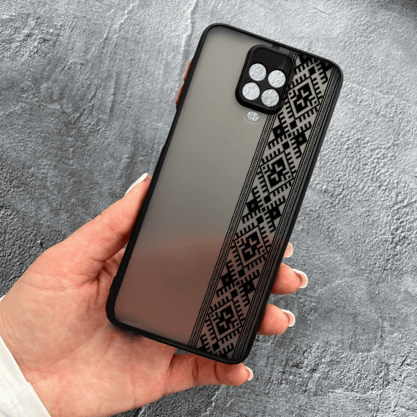 Чохол для Xiaomi Redmi Note 9s / Note 9 Pro / Note 9 Pro Max з захистом камери з вишиванкою чорна оригінальна