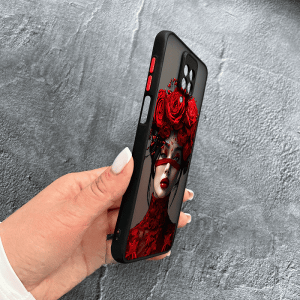 Чохол для Xiaomi Redmi Note 9s / Note 9 Pro / Note 9 Pro Max з захистом камери з дівчинкою та стрічкою