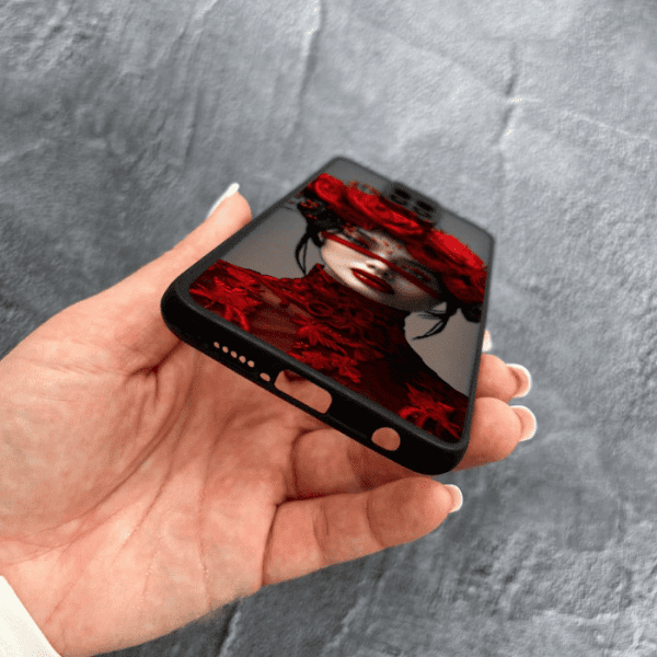 Чехол для Xiaomi Redmi Note 9s / Note 9 Pro / Note 9 Pro Max с защитой камеры с девочкой и лентой