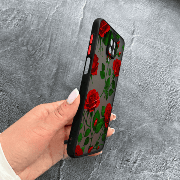 Чохол для Xiaomi Redmi Note 9s / Note 9 Pro / Note 9 Pro Max з захистом камери з квітами червоні троянди