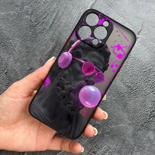 Чехол для iPhone 16 Pro с защитой камеры с греческой скульптурой Давид