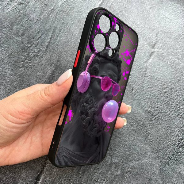 Чехол для iPhone 16 Pro с защитой камеры с греческой скульптурой Давид