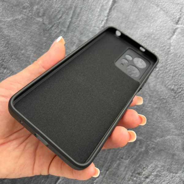 Чехол для Xiaomi Redmi Note 12 4G с защитой камеры софт-тач черный чехол
