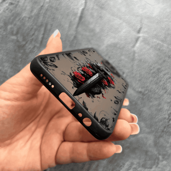 Чехол для Xiaomi Redmi Note 9 / Redmi 10X с защитой камеры дракон с мечом