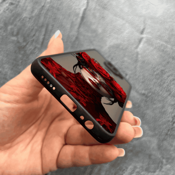 Чехол для Xiaomi Redmi Note 9 / Redmi 10X с защитой камеры с девочкой и лентой