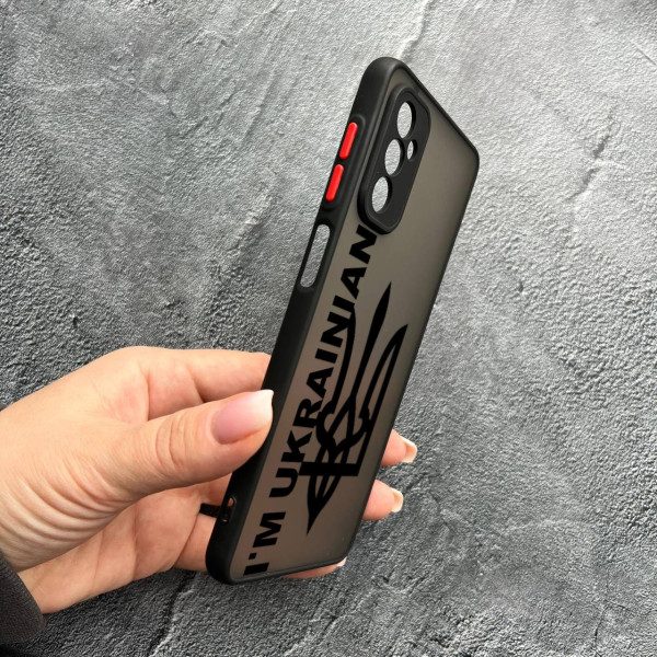 Чехол для Samsung Galaxy M13 с защитой камеры патриотический I`m Ukrainian