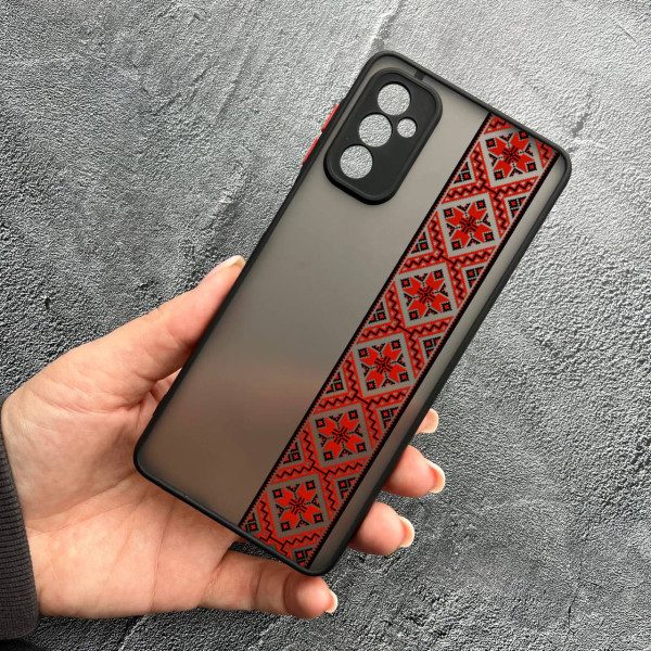 Чехол для Samsung Galaxy M13 с защитой камеры с вышиванкой Киевщина