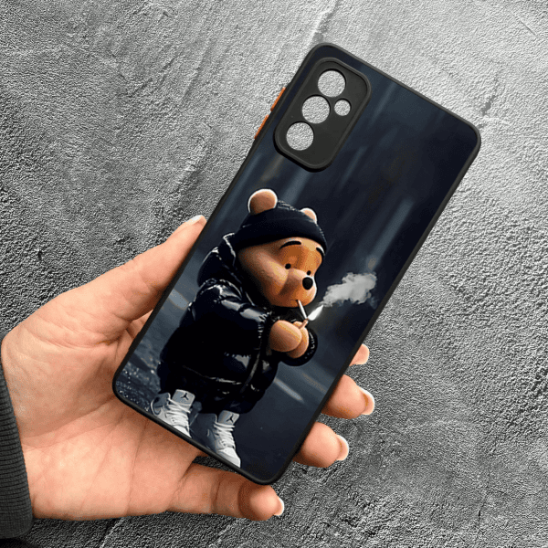 Чохол для Samsung Galaxy M13 з захистом камери з ведмедиком Вінні