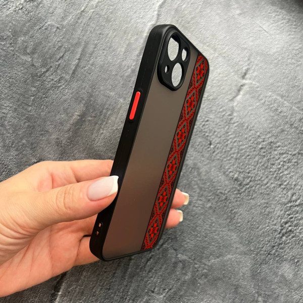 Чохол для IPhone 13 Mini з захистом камери з вишиванкою Київщина