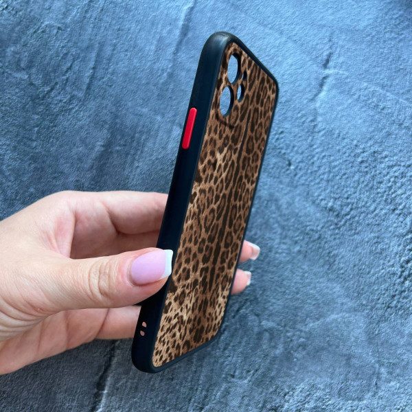 Чехол для iPhone 12 с защитой камеры с классическим леопардом