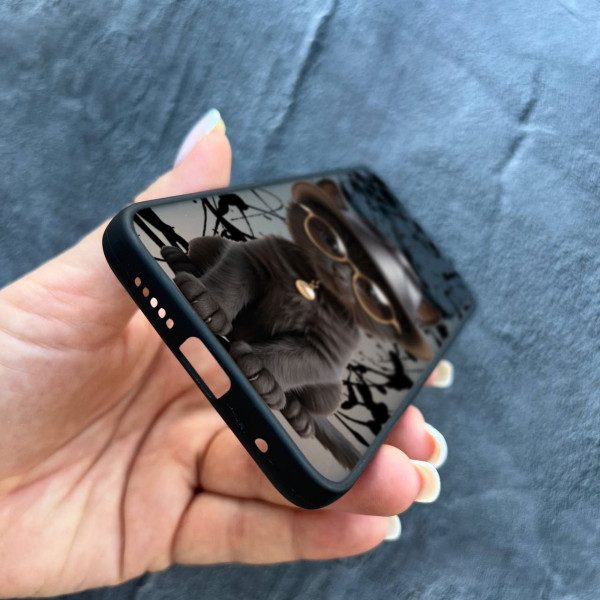 Чехол для Xiaomi Poco X4 Pro 4G / X4 Pro 5G с защитой камеры с котом в шляпе