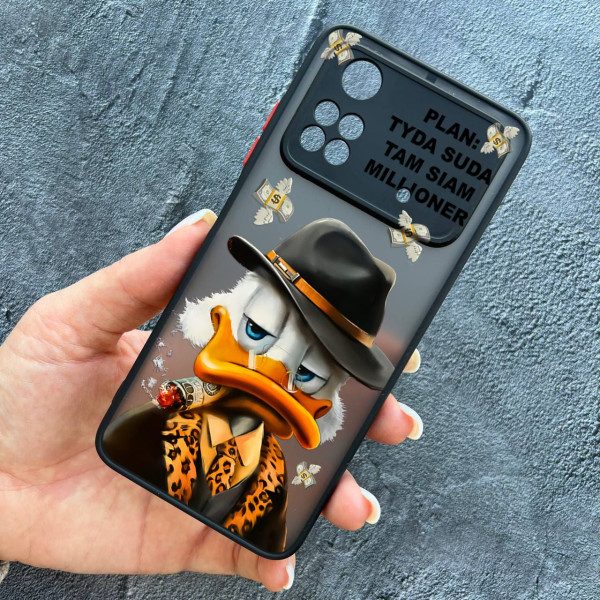 Чохол для Xiaomi Poco X4 Pro 4G / X4 Pro 5G з захистом камери з Дональдом Даком