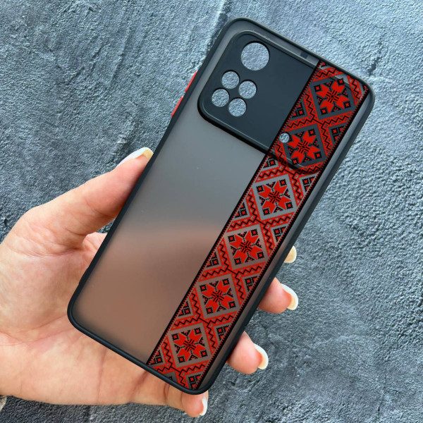 Чехол для Xiaomi Poco X4 Pro 4G / X4 Pro 5G с защитой камеры с вышиванкой Киевщина