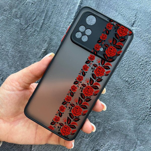 Чехол для Xiaomi Poco X4 Pro 4G / X4 Pro 5G с защитой камеры с вышиванкой Донеччина