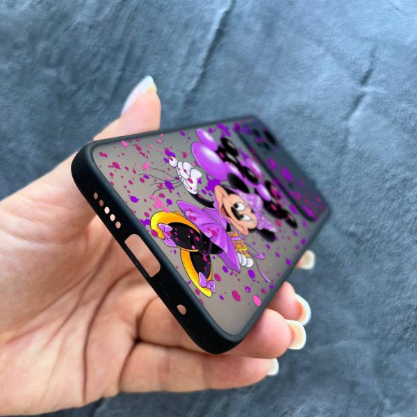 Чехол для Xiaomi Poco X4 Pro 4G / X4 Pro 5G с защитой камеры детский с Минни Маус и воздушными шариками