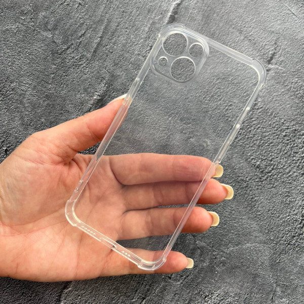 Чехол для iPhone 15 Plus противоударный прозрачный силиконовый чехол