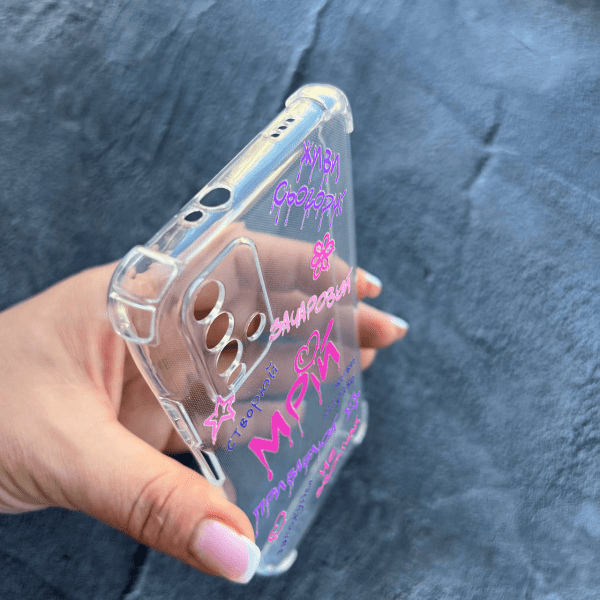Чехол для Xiaomi Redmi 9T с защитой камеры с надписью мечтай противоударный прозрачный силиконовый чехол