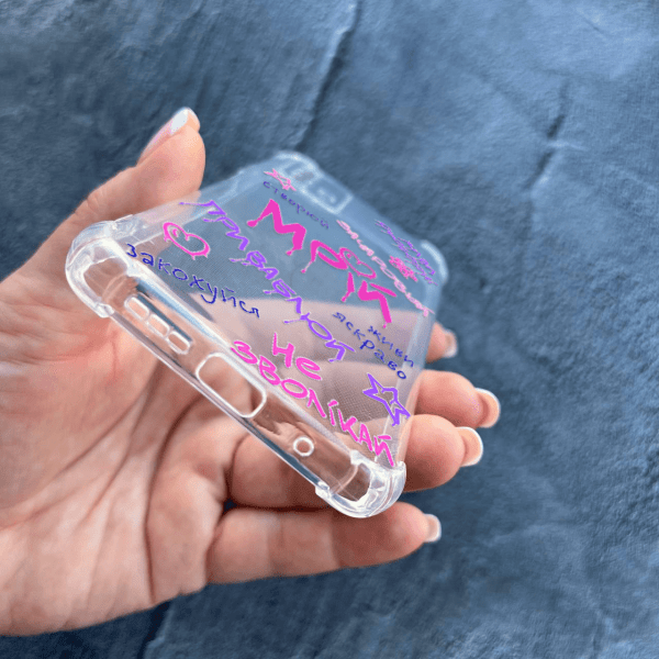 Чехол для Xiaomi Redmi 9T с защитой камеры с надписью мечтай противоударный прозрачный силиконовый чехол