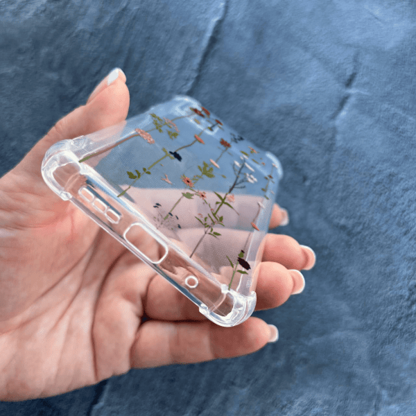 Чехол для Xiaomi Redmi 9T с защитой камеры с цветами лианы противоударный прозрачный силиконовый чехол