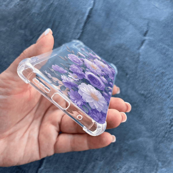 Чехол для Xiaomi Redmi 9T с защитой камеры с цветами лавандовые пионы нежные противоударный прозрачный силиконовый чехол